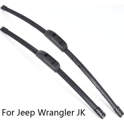Car Windshield Wiper Blades for Jeep Wrangler JK form 2007 2008 2009 2010 2011 2012 2013 2014 2015 Car Windscreen wiper Rubber