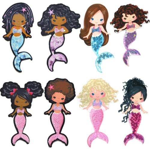 David accessories 8pc/set Sequins Fish Scale Star Patch Hair Accessories Headdress Decoration Girls Babies DIY Project,1Yc11216