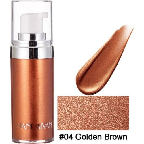 Glitter Body Highlighter Highlighter Makeup Face Shimmer Glow Liquid Long-lasting Brighten Illuminating Face Shimmer Lotion
