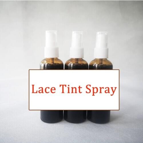Private lable lace tint spray for Closures wigs Brown/red brown lace Frontal Wig spary For Different Skin make lace Wigs natural