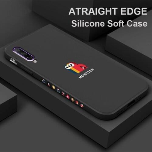 For Huawei Y9S Cases Original Fashion Liquid Silicone Shockproof Soft Shell Cover for Huawei Smart Pro 2019 Cartoon Phone Case