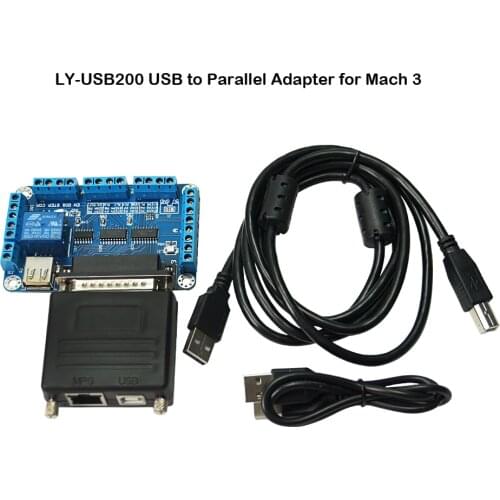 CNC MACH3 USB To Parallel LPT Port Converter Adapter 6 Axis Controller Mach3 Parallet Port TO USB