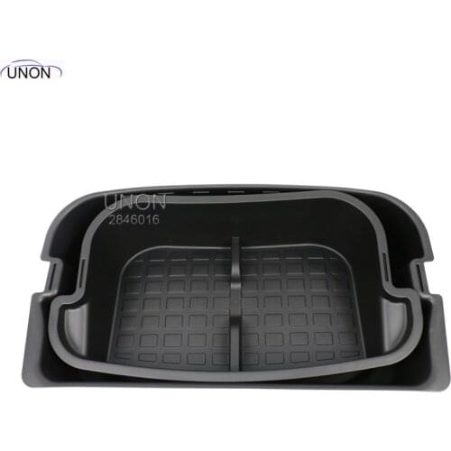 For Tesla Model Y 2021 Trunk Storage Box Double-Deck Front Storage Box Modified Accessories