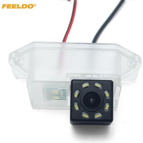 FEELDO Car Backup Rear View Camera with LED For Mitsubishi Lancer/Lancer Evolution/Outlander Reversing Camera#5922