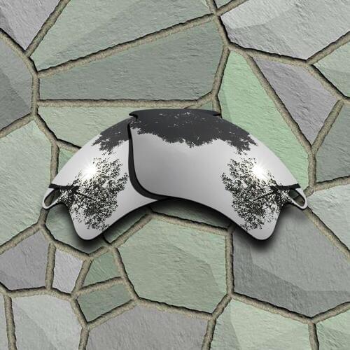 Chrome Sunglasses Polarized Replacement Lenses for Oakley Fast Jacket XL