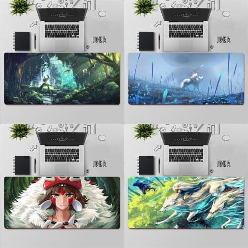 Gaming Mouse Pad Large Mouse Pad PC Gamer Computer Mouse Mat Big Mousepad Keyboard Desk Mat Anime Princess Mononoke Mause Pad