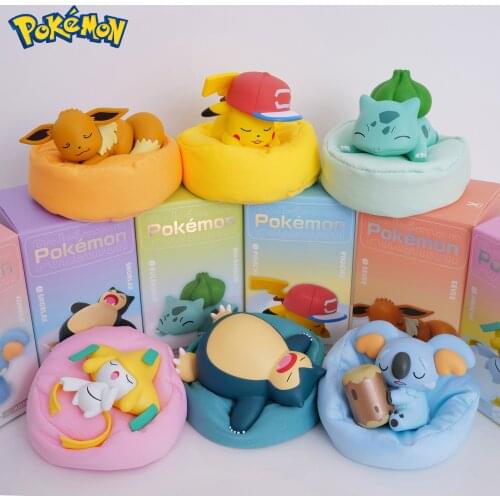 Pokemon Sleeping Pikachu Figures Toys Pokemon Figures Model Dolls Ornaments Pokemon Anime Figure Toys Cartoon Kids Birthday Gift