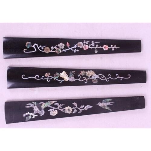 1 pcs Ebony wood violin Fingerboard Pattern Inlaid