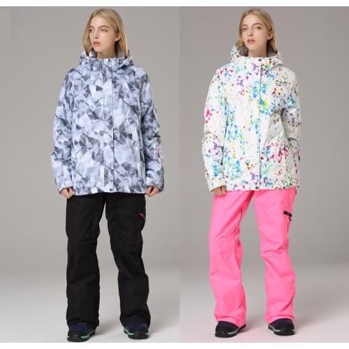 Winter Ski suit High Quality Women Ski Jacket +Pants Snow Warm Waterproof Windproof Skiing Snowboarding Female Ski Suits