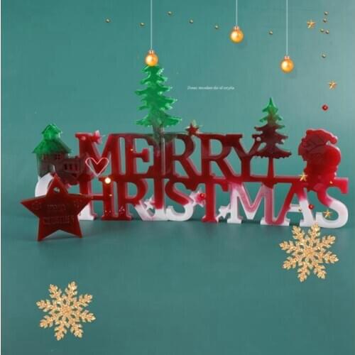 New Transparent Silicone Mold Resin Decorative Craft DIY Christmas decoration Mold epoxy resin molds jewelry Decoration mold