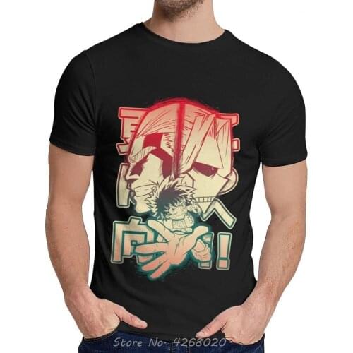 New My Hero Academia Short Sleeve Popular Male Soft T-Shirt Hot Sale Summer Men Anime Tshirt Casual Tees Harajuku