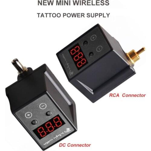 New Wireless Tattoo Power Supply For RCA/DC Tattoo Machine Gun Supply Rechargable Machine Battery