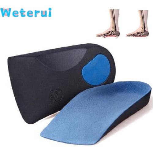 Arch Support Half Foot Varus Orthopedic Insole Outer Correction O X Leg flat Feet Cushion Insert EVA Corrective Shoe Pad Unisex