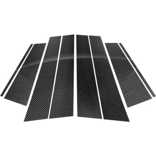 Fit For Mercedes-Benz GLA carbon fiber car styling window BC pillar sequins anti-friction bumping mirror car window trim