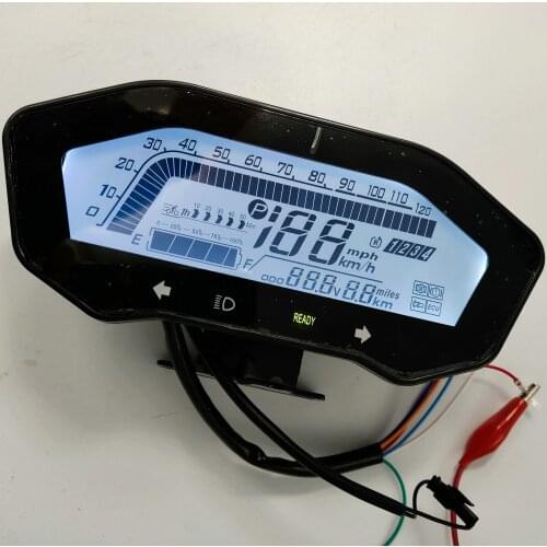 INSTRUMENT LCD DISPLAY 72V-120V SPEEDOMETER FOR ELECTRIC SCOOTER TRICYCLE BIKE MOTORBIKE ATV UTV