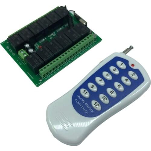 RF Wireless Remote Control 315MHZ 12-Way Wireless Remote Control Switch 1000M Remote Control for Gate Controllers