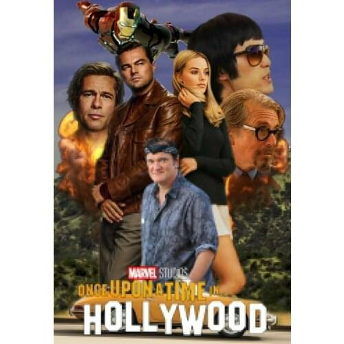 Once Upon A Time In Hollywood Movie Art Film Print Silk Poster Home Wall Decor 24x36inch