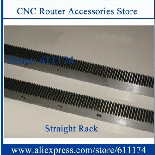 High precision Straight gear rack and pinion, module 1 (3.14mm tooth to tooth) size 15mmx15mmx1000mm Preicision C7 rack and gear