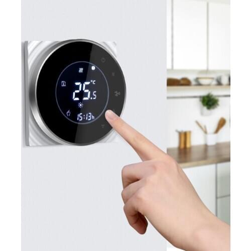 WiFi Phone APP Control AC 95-240V Cooling Heating Air Conditioning Fan Thermostat Voice Control Smart Home