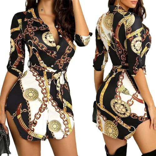 2020 Women Floral Print Boho Party Dress Sexy V Neck Long Sleeve Autumn Winter Clothes With Waist Tie Day Dress Plus Size