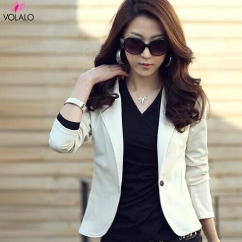 2020 New Spring Dress Korean Womens Leisure Slim Fit Small Suit Jacket