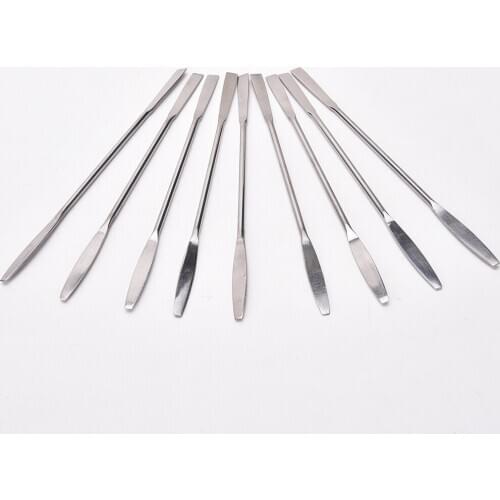 1pc Stainless Steel Mixing Palette Spatulas Spoon Nail Art Tool Stick Rod Tone Makeup Cosmetic Spoon Polish Cream