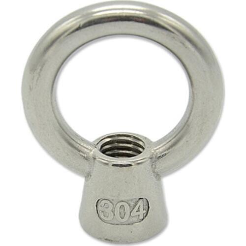 1Pcs M6 M8 M10 M12 M16 Lifting Nuts 304 Stainless Steel Eye Nut Marine Lifting Ring Nut Lifting Nuts A112