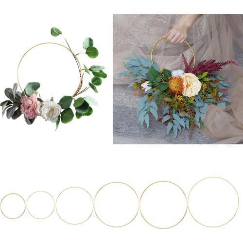 10-40cm Metal Ring Dream Catcher for Wedding Wreath Decoration Home Hanging Hoop Garland Dream Catcher Accessories