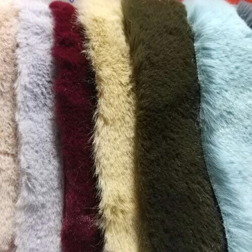 2yards Soft faux Rabbit Fabric Fur 10MM Hight Faux Fur like Rabbit fur High grade Faux fur fabric for winter coat 160cm width