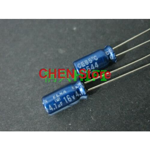20PCS/50PCS ELNA RC3 16V4.7UF 5X11MM audio electrolytic capacitor 4.7uF/16V blue robe 4.7uf 16v