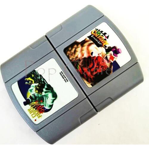 64 bit USA/EUR Version Video Game Cartridge Clay Fighter Sculptors Cut English Language