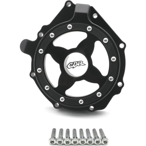 Aftermarket free shipping motorcycle parts Billet Engine Stator cover see through for Honda CBR1000RR 2004-2007 Left CHROME