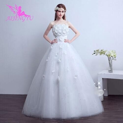AIJINGYU Dresses Brides Wear 2021 Ruffle China Robe Corset Bridle Free Shipping On Party Gown Chinese Wedding Dress