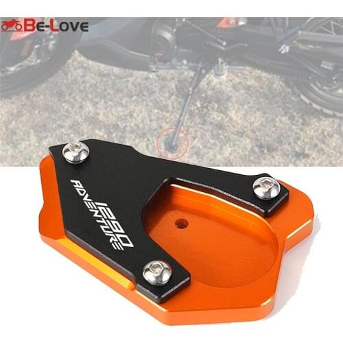 Motorcycle Accessorie Kickstand Foot Side Stand Enlarger pad For KTM 790 1290 1050 1090 1190 1290 Adventure R S T 2018 2019 2020
