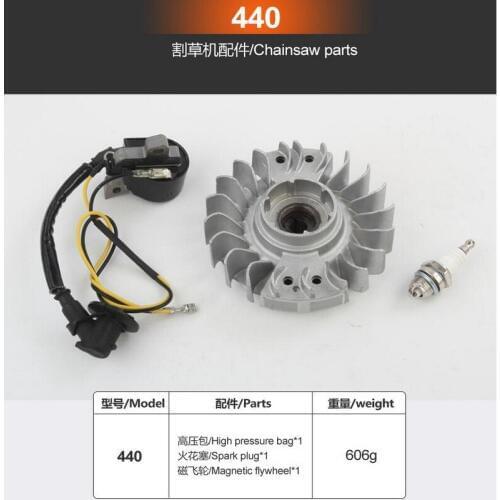 Free shipping of Igniter/high packet/fly wheel for MS440 gasoline chainsaw aftermarket repair&replacement with high cost effect