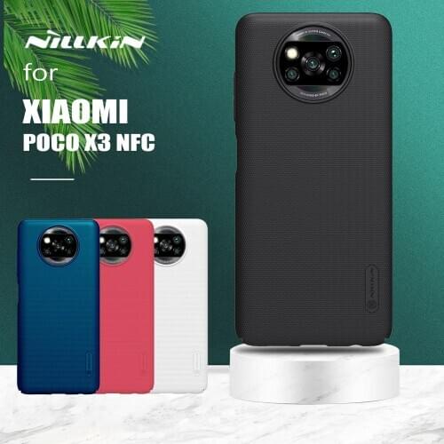 For Xiaomi Poco X3 NFC Case Nillkin Super Frosted Shield Ultra-Thin Hard PC Matte Back Cover for Poco Phone X3 NFC Phone Case