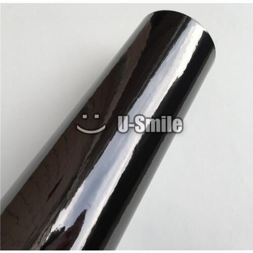 BLACK CHROME Vinyl Film Chrome Black Wrap BUBBLE FREE For Car Wrapping