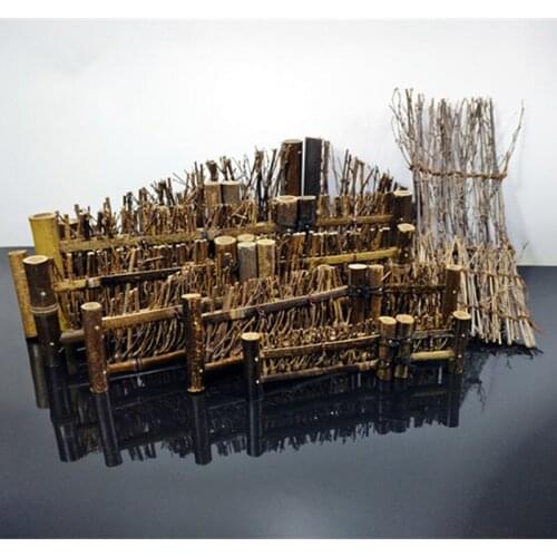 Decoration Sashimi Plate Decorative Bamboo fencing Japanese Cuisine Decorative Fence Bamboo Products Safe And Harmless 1pcs