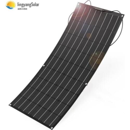 ETFE Flexible Solar Panel 100W 200W Monocrystalline Solar Cell 125mm*125mm 12V 24V Battery System Kit