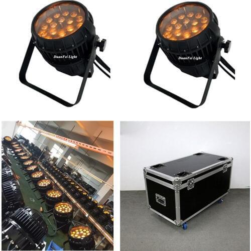 Flightcase)8lot Outdoor RGBWA LED Par Zoom 18x15w rgbwa waterproof par led zoom