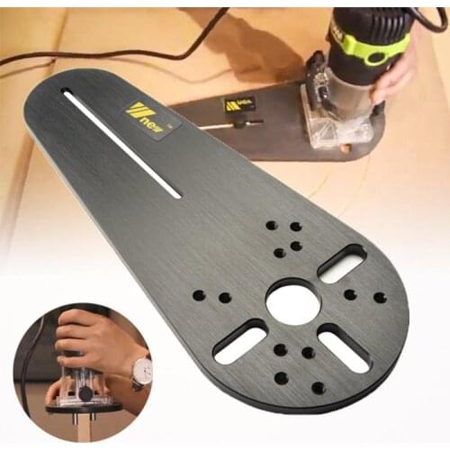 Hot！universal Trimmer Cutting Jig 1Set Practical Wood Routers/Electric Hand Trimmers Woodworking Milling Circle Milling Groove