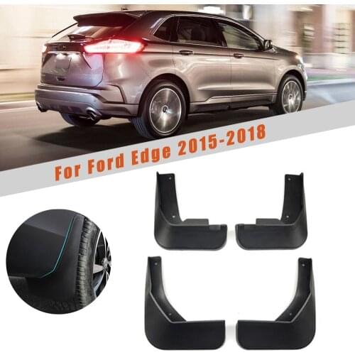 Custom Car Mud Guards For Ford Edge Sports 2015 2016 2017 2018 Splash Guards Over Fender Kit Car Styling Fender Accessories 4Pcs