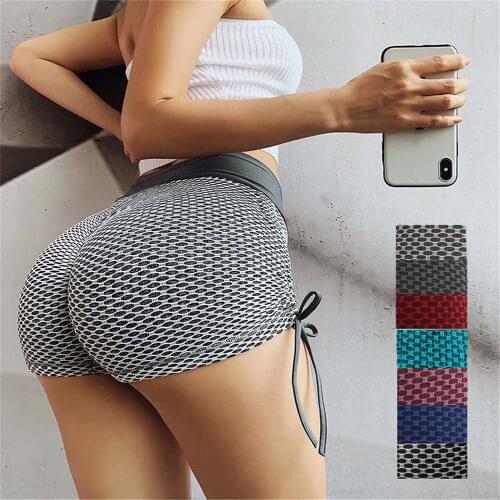 Summer High Waist Yoga Shorts Women Push Up Workout Fitness Shorts Female Slim Fit Sport Breathable Thin Skinny Shorts 7 Colors