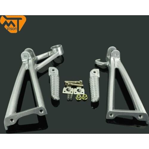 Motorcycle Rear Foot Pegs Pedal Pedals Bracket Footrest For Yamaha YZF R6 2003-2005 YZF R6S 2006-2009