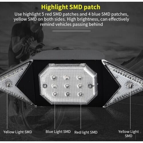 Rechargeable Bicycle Turn Light LED Cycling Tail Light USB Cables Bike Rear Light 3 Mode Options Flashing Bike Backlights Sets