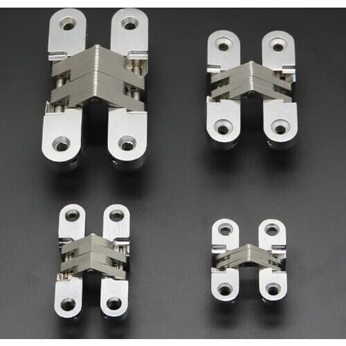 2 pieces Folding door hinge Hidden door Hinges Concealed Door Hinge Cross for Heavy Doors Folding Door Hinge Furniture Hardware