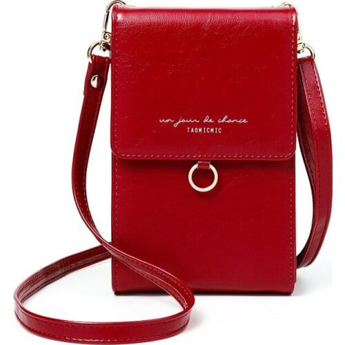 Luxury Women Phone Messenger Bag Leather Small Summer Shoulder Bags Ladies Coin Purse Crossbody Bag Fashion Brand Female Wallet