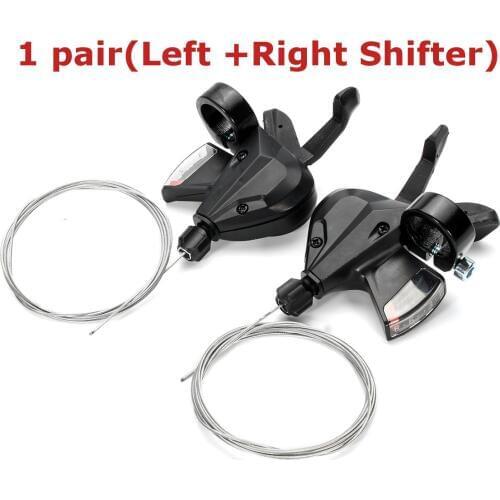 1 Pair MTB Bike Shifters 3x8 21 Speed MTB Bicycle Bike Left Right Cycling Levers Derailleur Brake Lever Shifter Set