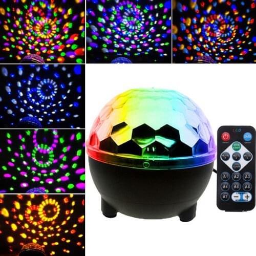 Six Colored Disco Party Lights Stage LED DJ Bar Club Indoor Lamp UK