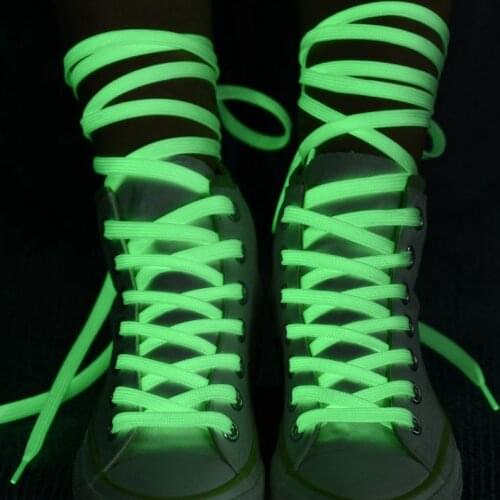 6 Colors Luminous Shoelaces Flats Shoes Laces Flash Party Glowing Shoelace Child Adult Unisex Fluorescent Shoe Lace 1 Pair